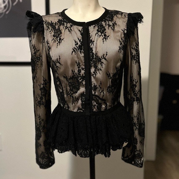 Black Lace Top - Picture 1 of 1